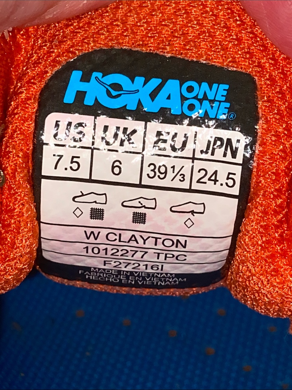 HOKA HAWAIIAN PRINT TRAINERS Kona 2016 Hoka One One EUC M7.5/W8.5-9 - Picture 8 of 9